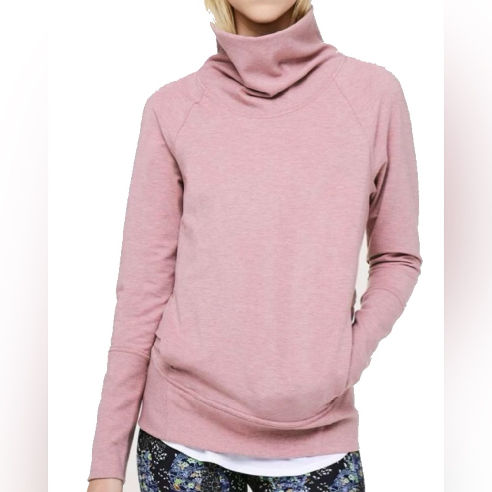 Lululemon High Lines Pullover Heathered Vintage Mauve